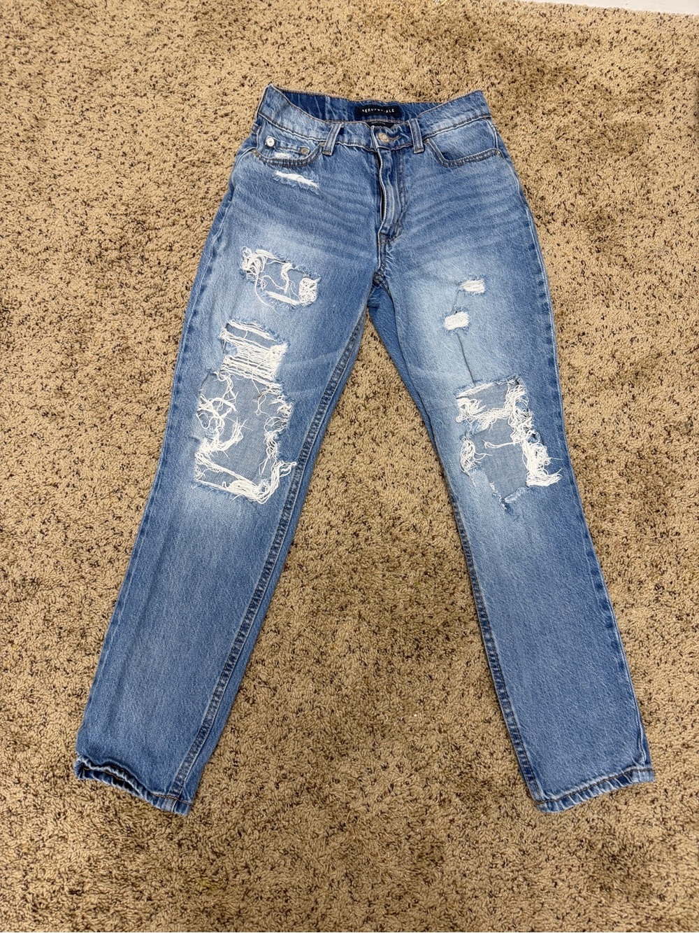 Aeropostale Distressed Light Blue Women's Jeans